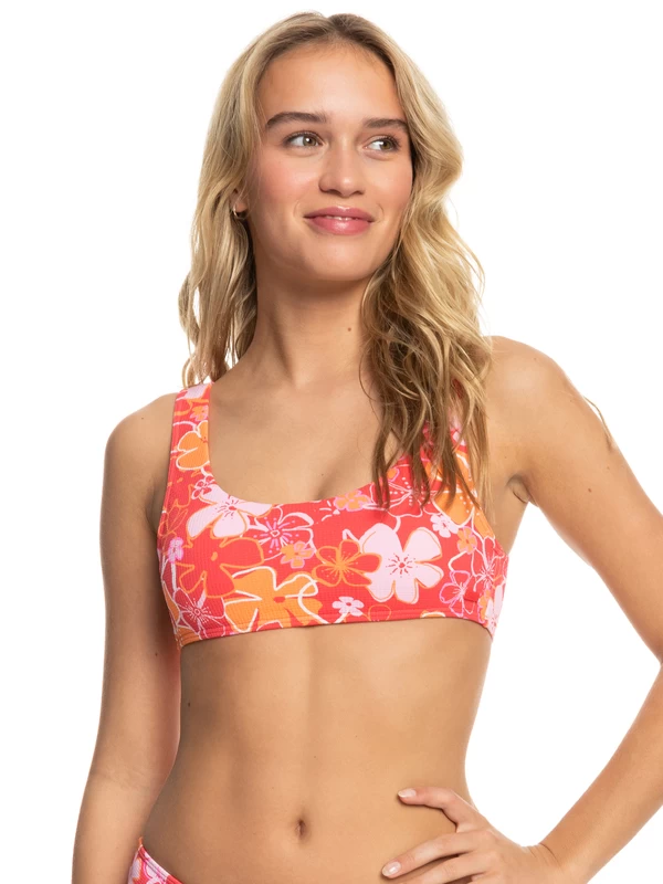 Roxy Womens Meadow Flowers Bralette Bikini Top - Image 6