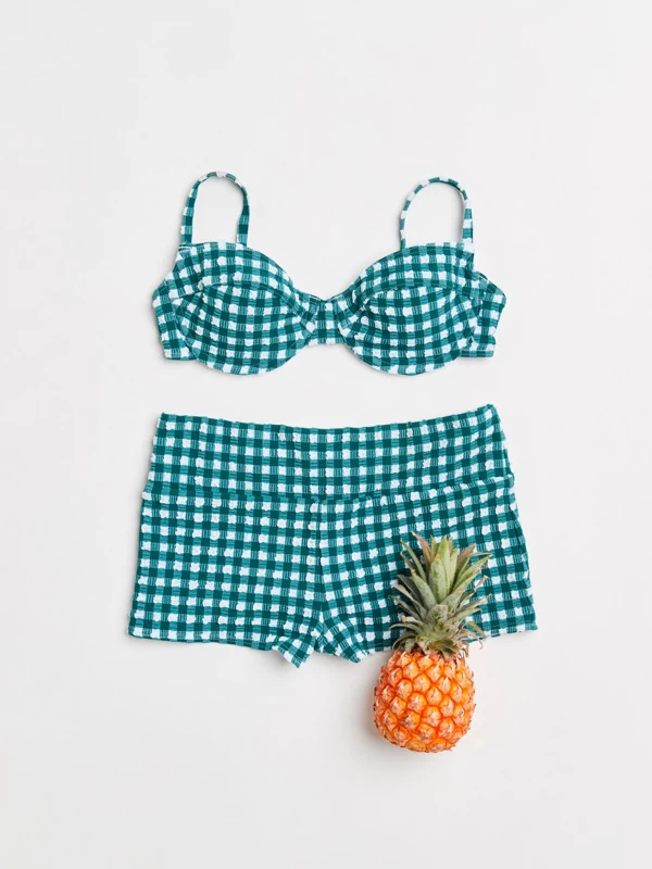 Roxy Womens The Plaid Pulse Underwired Separate Top - Image 4