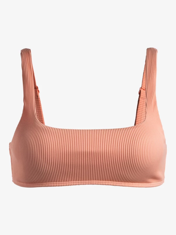 Womens Rib ROXY Love The Glassy Bralette Bikini Top - Image 5