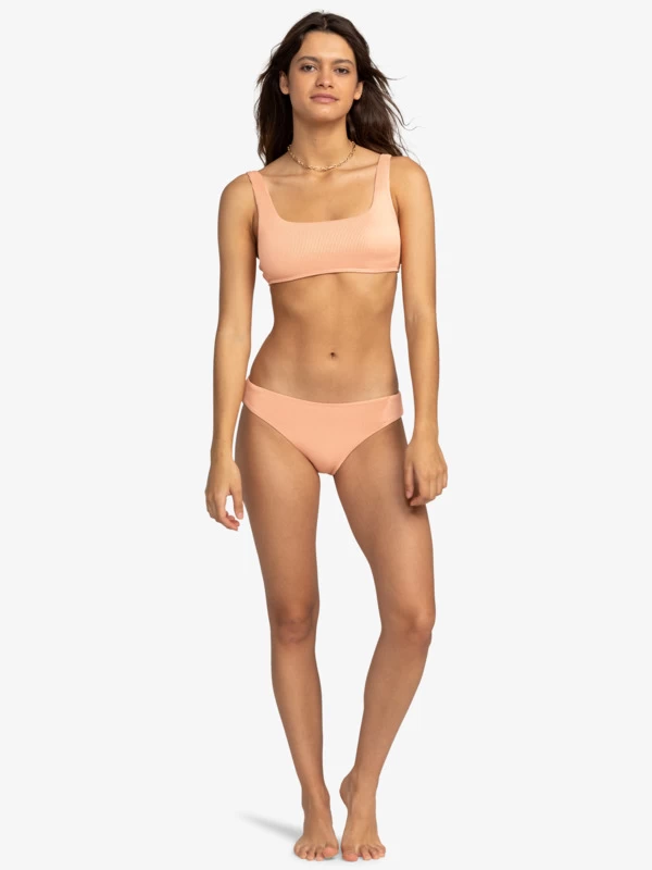 Womens Rib ROXY Love The Glassy Bralette Bikini Top - Image 4