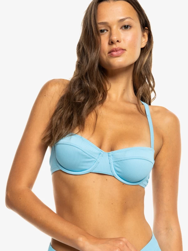 Womens Rib Roxy Love The New Muse Full Coverage Bikini Top - Image 9