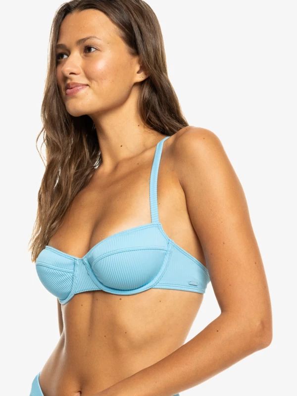 Womens Rib Roxy Love The New Muse Full Coverage Bikini Top