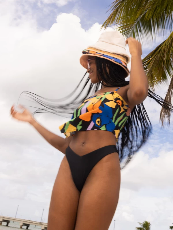 Womens Roxy Love Cheeky Bikini Bottoms - Image 5