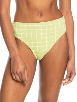 Roxy Womens Salty Shine High Leg Bikini Bottoms