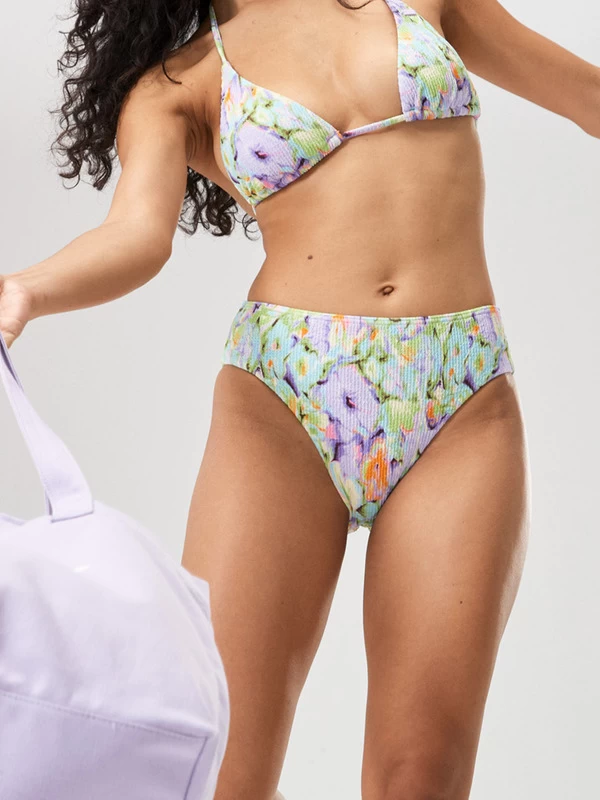 Roxy Womens Blumen High Leg Bikini Bottoms - Image 9