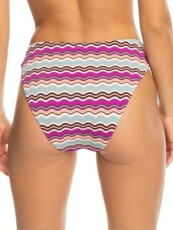 Roxy Womens Flowy Mood Mid Waist Bikini Bottoms