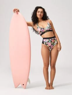 Womens ROXY Active High Waist Bikini Bottoms
