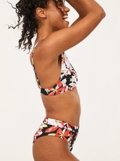 Roxy Womens Printed Beach Classics Moderate Bikini Bottoms