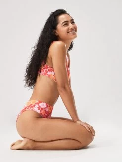 Roxy Womens Meadow Flowers Moderate Bikini Bottoms