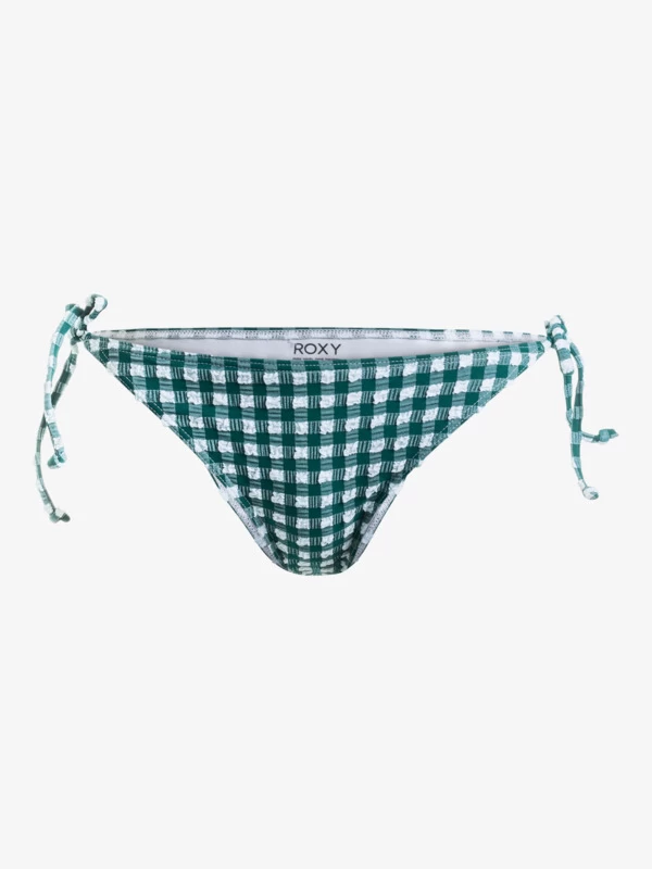 Roxy Womens The Plaid Pulse Tie Side Bikini Bottoms - Image 4