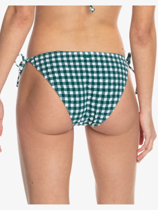 Roxy Womens The Plaid Pulse Tie Side Bikini Bottoms - Image 5
