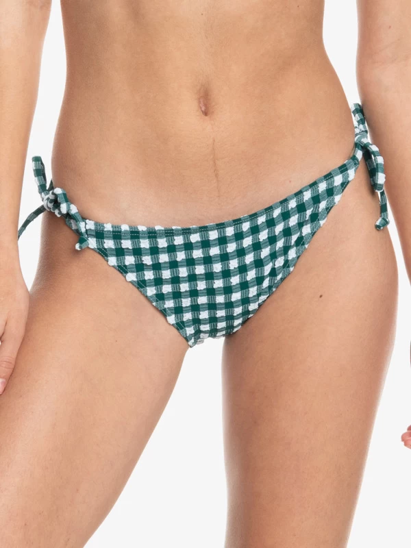 Roxy Womens The Plaid Pulse Tie Side Bikini Bottoms - Image 3