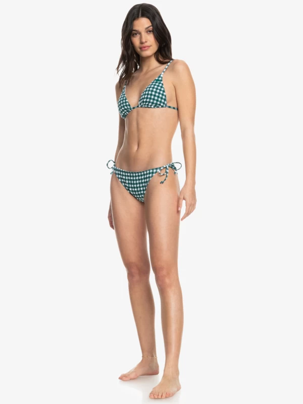 Roxy Womens The Plaid Pulse Tie Side Bikini Bottoms