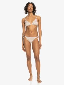 Roxy Womens Wavy Stripe Tie Side Bikini Bottoms