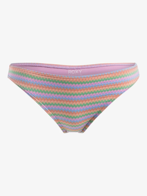 Roxy Womens Wavy Stripe Moderate Bikini Bottoms - Image 2