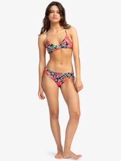 Roxy Womens Printed Beach Classics Tie Side Bikini Bottoms