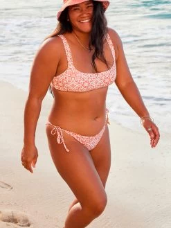 Roxy Womens Fresco Tile Low Waist Bikini Bottoms