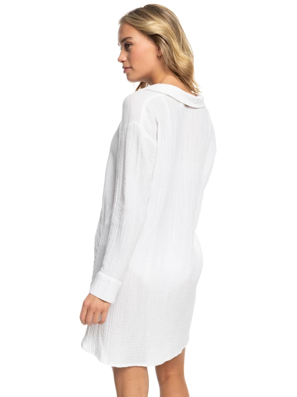 Roxy Womens Sun And Limonade Beach Shirt Dress - Image 2