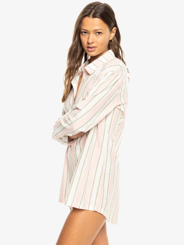 Roxy Womens New Blue Riptide Shirt Dress - Image 5