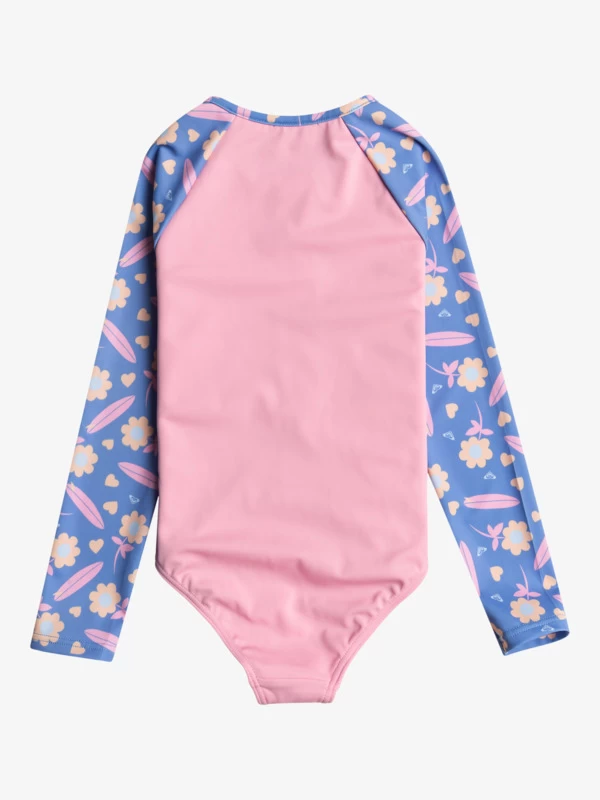 Roxy Girls 2-7 Lorem Long Sleeve One-Piece Rash Vest - Image 2