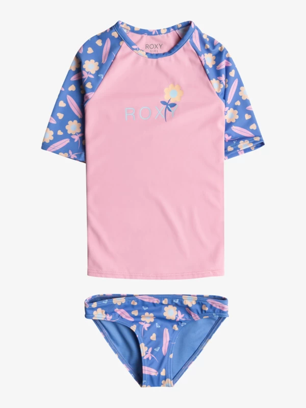 Roxy Girls 2-7 Lorem Short Sleeve Two-Piece Surf Set - Image 8