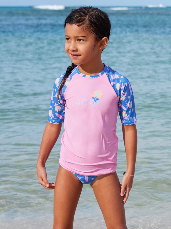 Roxy Girls 2-7 Lorem Short Sleeve Two-Piece Surf Set - Image 4