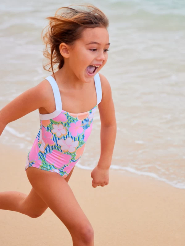 Roxy Girls 2-7 Tiny Flower One-Piece Swimsuit - Image 5