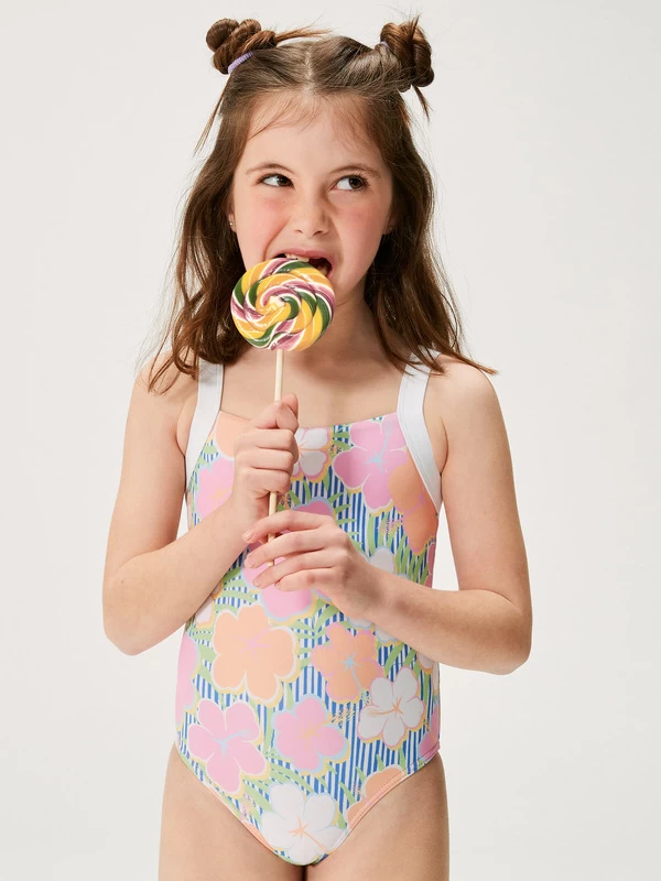 Roxy Girls 2-7 Tiny Flower One-Piece Swimsuit - Image 6