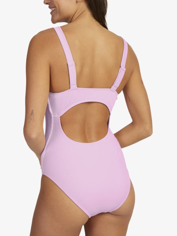 Womens Rib ROXY Love New High Leg One-Piece Swimsuit - Image 2
