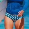 Roxy Womens Geo Vibe Hipster Bikini Bottoms